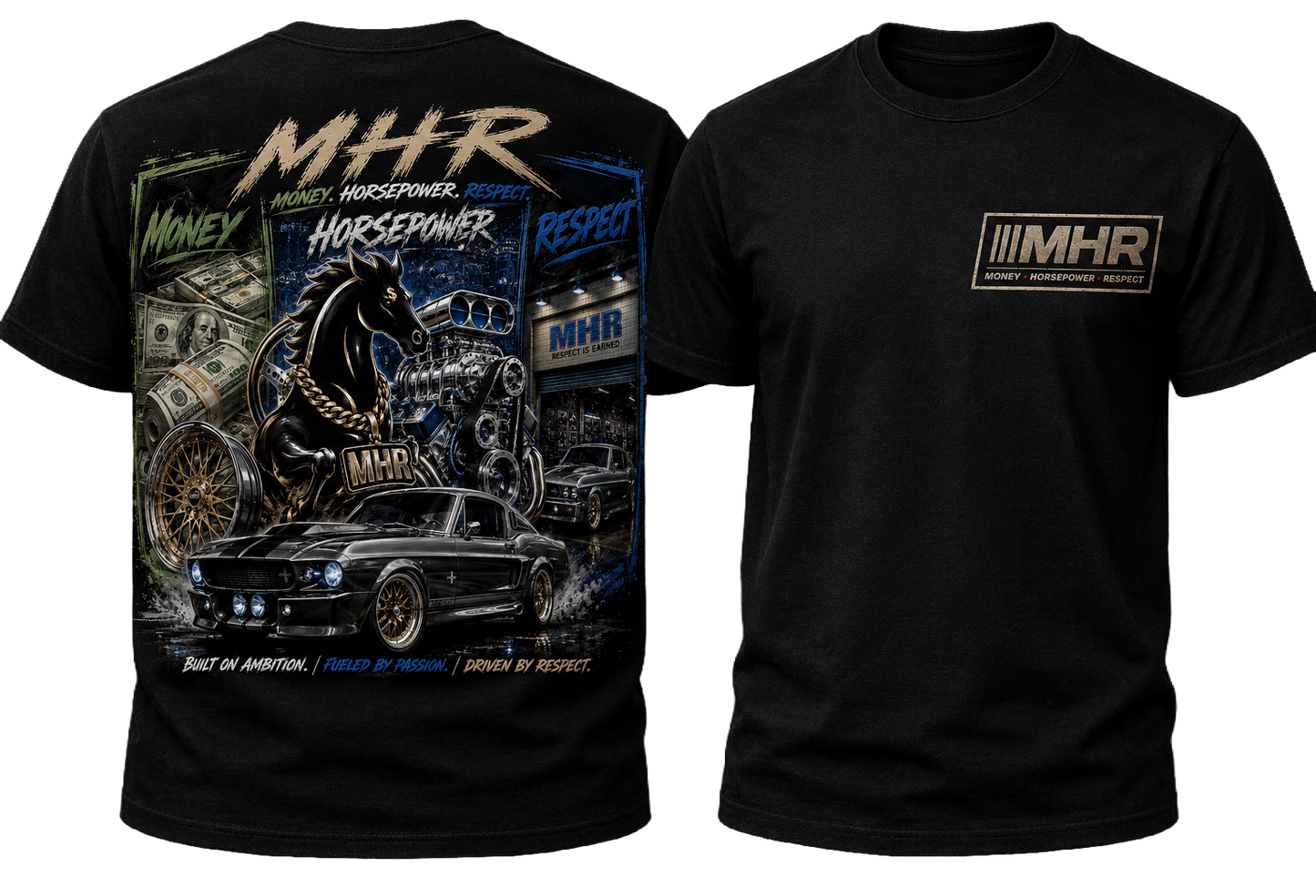 MHR TEE - BLACK/MULTI
